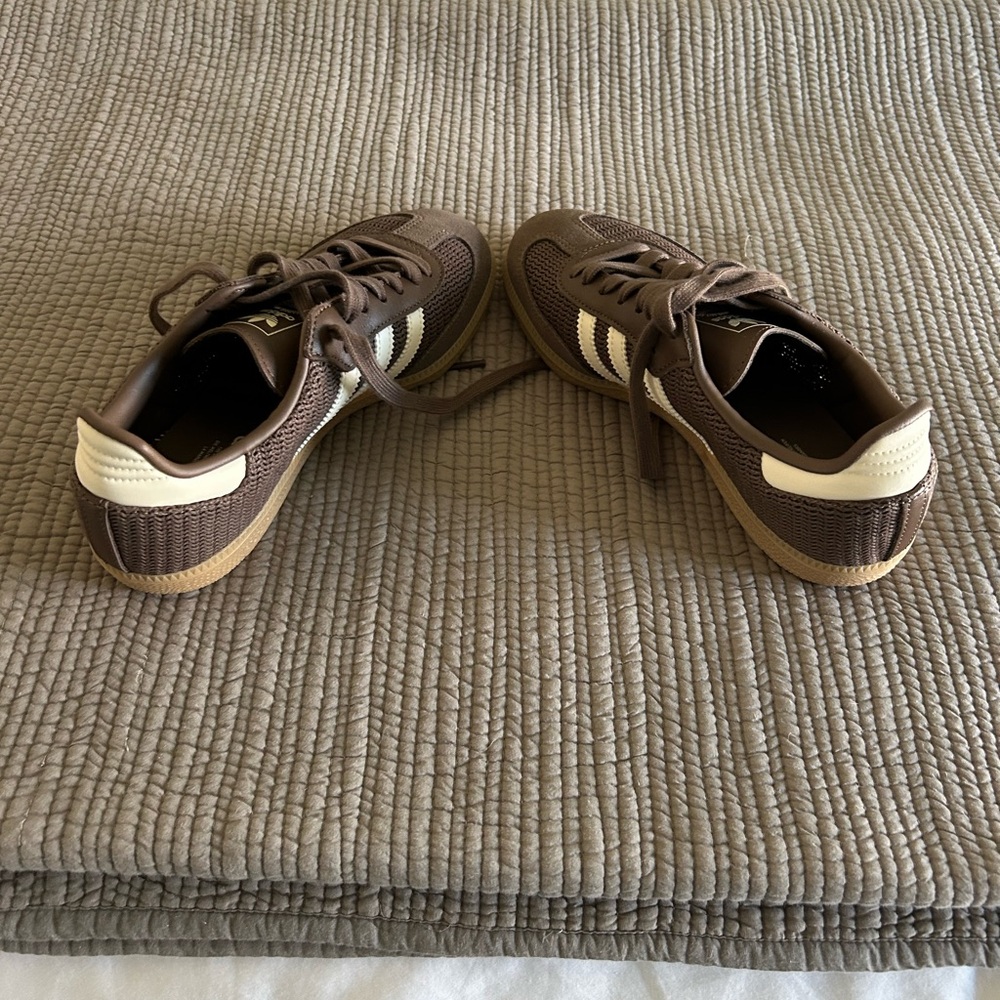 Adidas Samba OG Brown and Cream Athletic Shoes